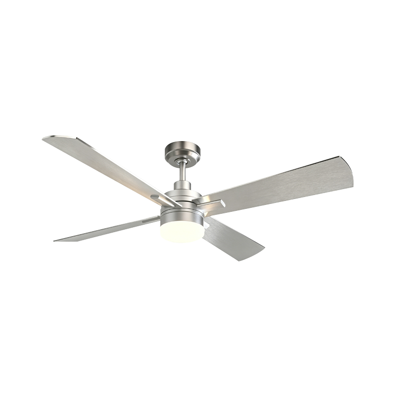 Ventilador de teto de lâmina de madeira compensada com luz Ventilador de teto de lâmina de madeira compensada com luz