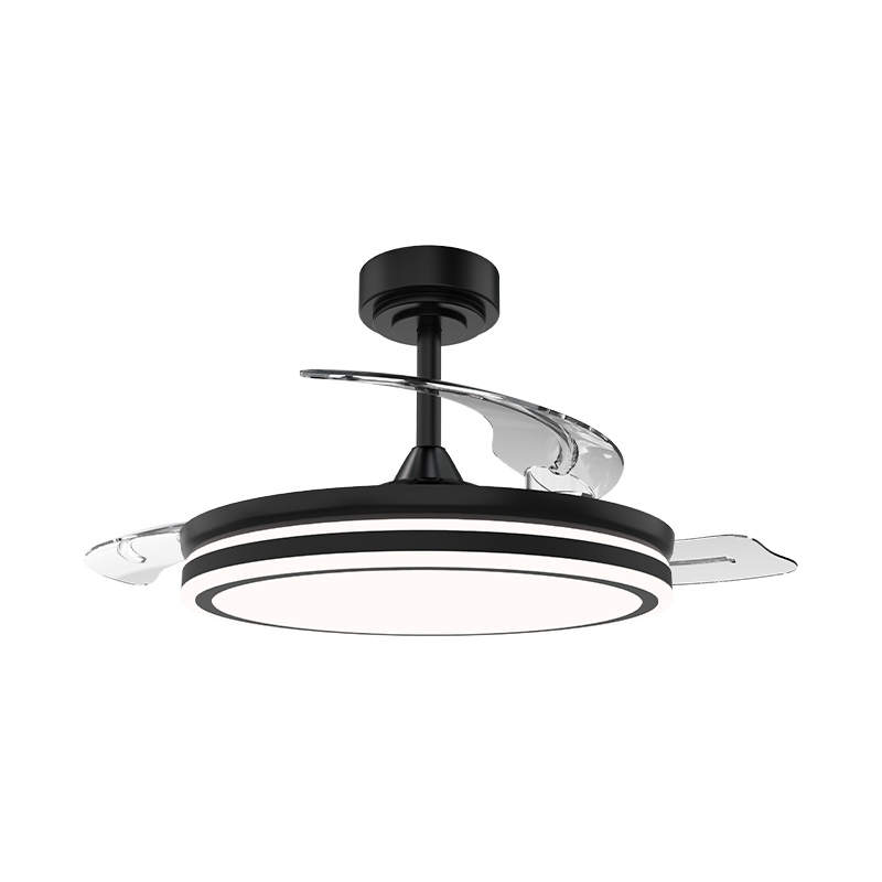 Ventilador de teto retrátil silencioso com lâminas invisíveis Ventilador de teto retrátil silencioso com lâminas invisíveis