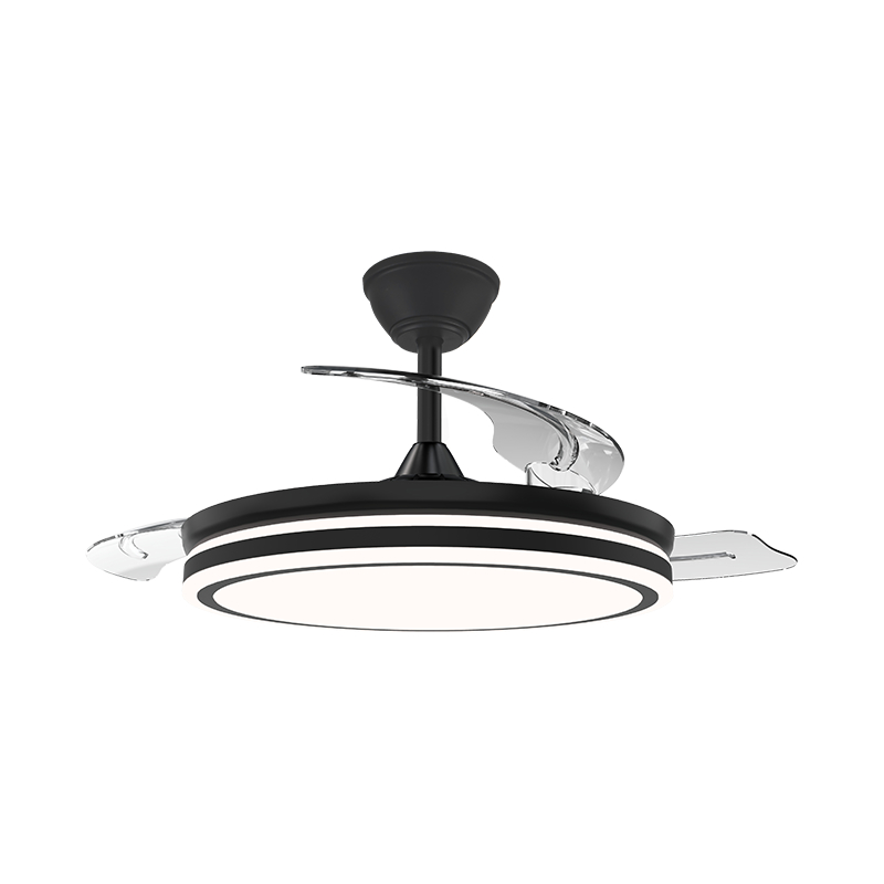 Ventilador de teto retrátil silencioso com lâminas invisíveis Ventilador de teto retrátil silencioso com lâminas invisíveis