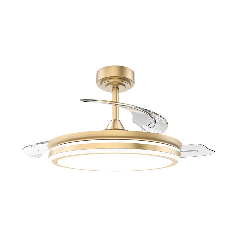 Ventilador de teto retrátil silencioso com lâminas invisíveis Ventilador de teto retrátil silencioso com lâminas invisíveis