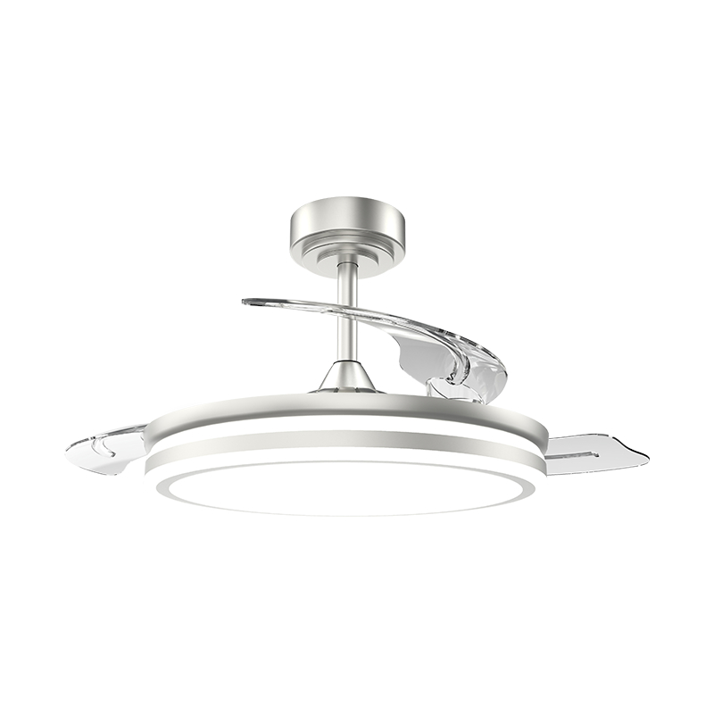 Ventilador de teto retrátil silencioso com lâminas invisíveis Ventilador de teto retrátil silencioso com lâminas invisíveis