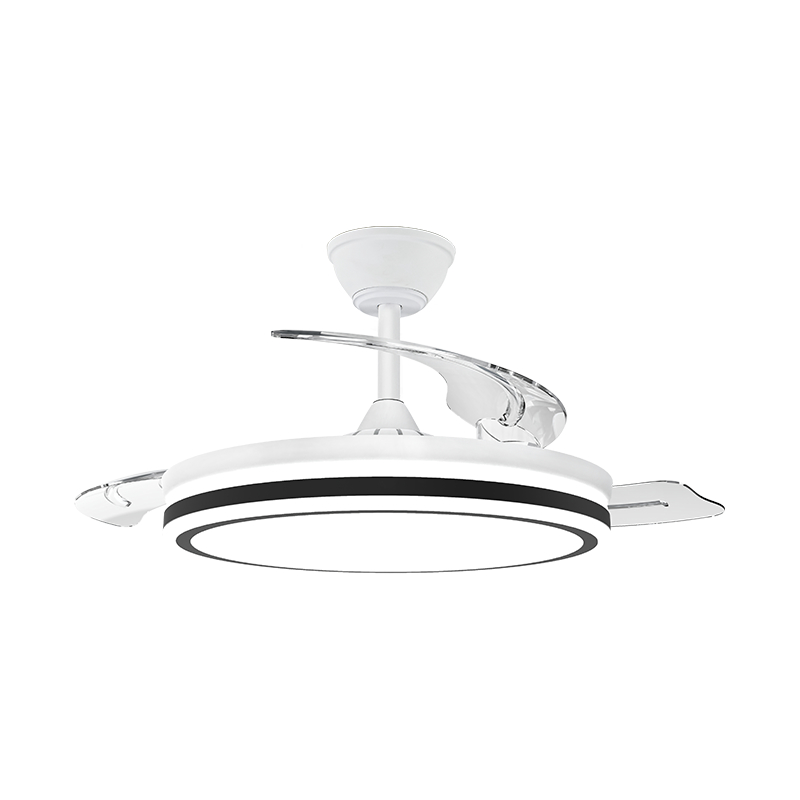 Ventilador de teto retrátil silencioso com lâminas invisíveis Ventilador de teto retrátil silencioso com lâminas invisíveis