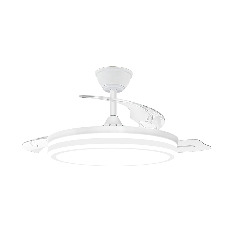 Ventilador de teto retrátil silencioso com lâminas invisíveis Ventilador de teto retrátil silencioso com lâminas invisíveis