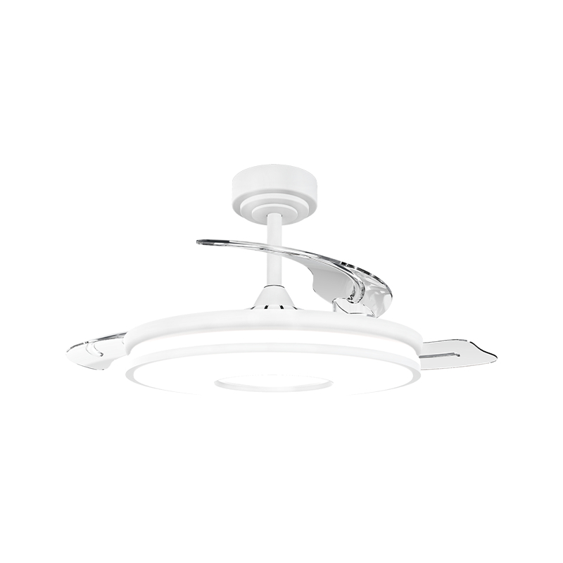 Ventilador de teto retrátil silencioso com lâminas invisíveis Ventilador de teto retrátil silencioso com lâminas invisíveis