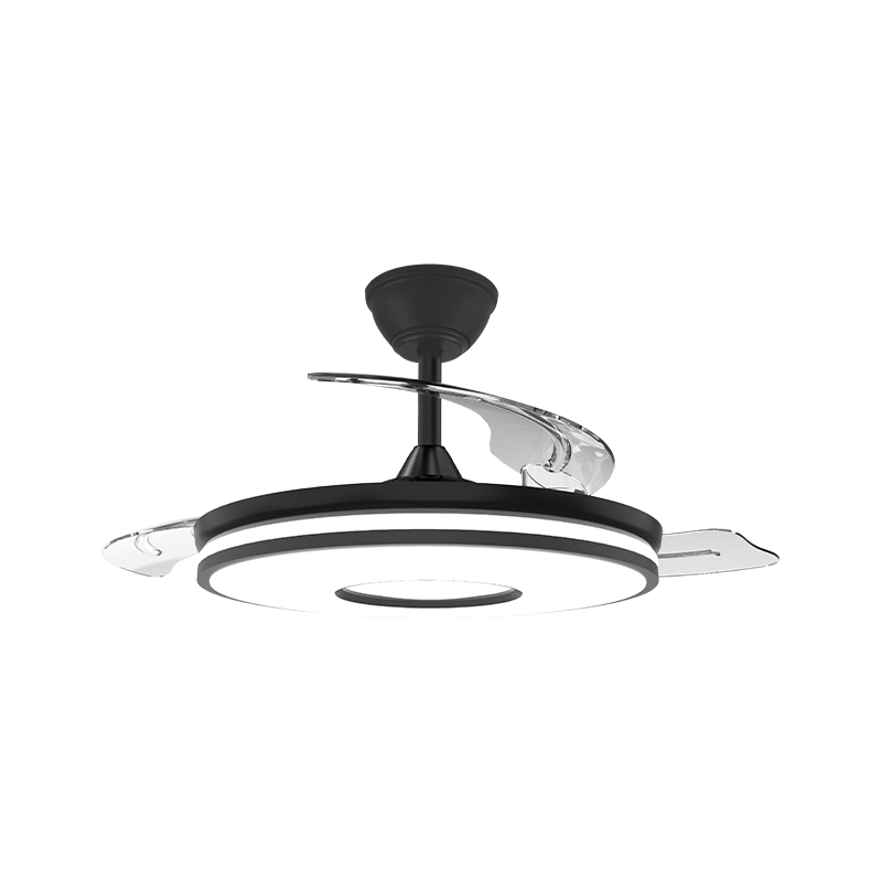 Ventilador de teto retrátil silencioso com lâminas invisíveis Ventilador de teto retrátil silencioso com lâminas invisíveis