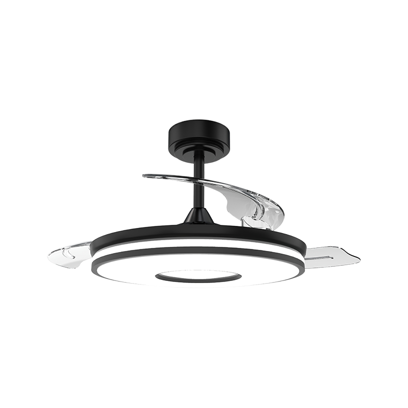 Ventilador de teto retrátil silencioso com lâminas invisíveis Ventilador de teto retrátil silencioso com lâminas invisíveis