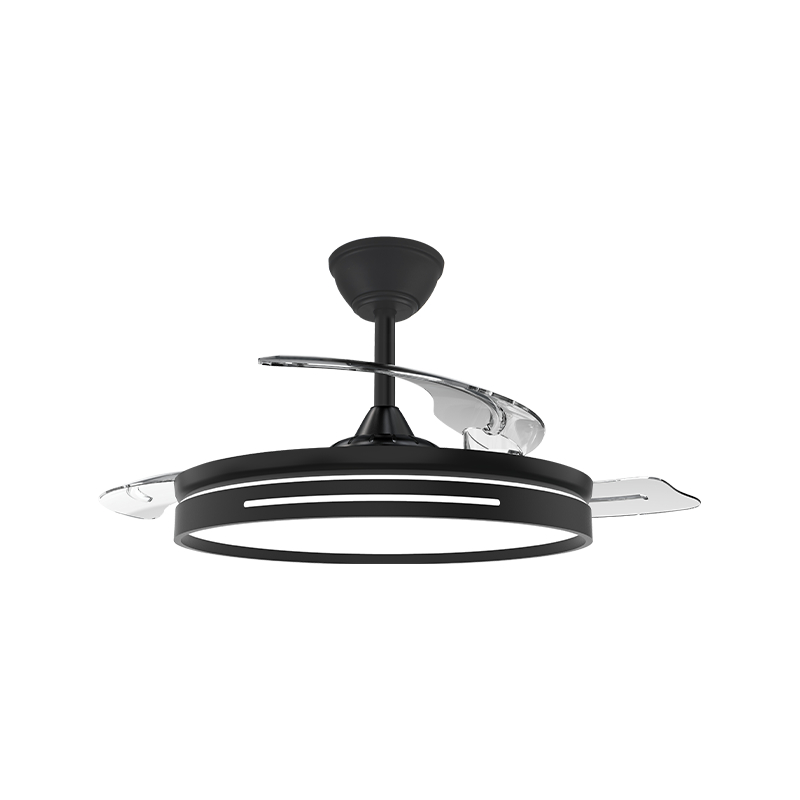 Ventilador de teto retrátil silencioso com lâminas invisíveis Ventilador de teto retrátil silencioso com lâminas invisíveis