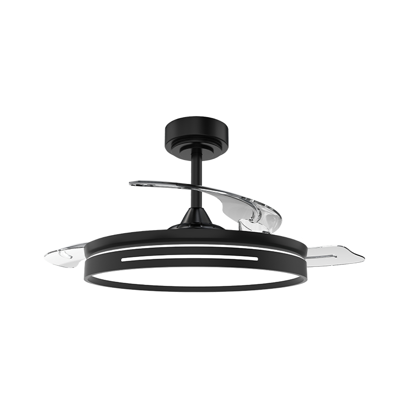 Ventilador de teto retrátil silencioso com lâminas invisíveis Ventilador de teto retrátil silencioso com lâminas invisíveis