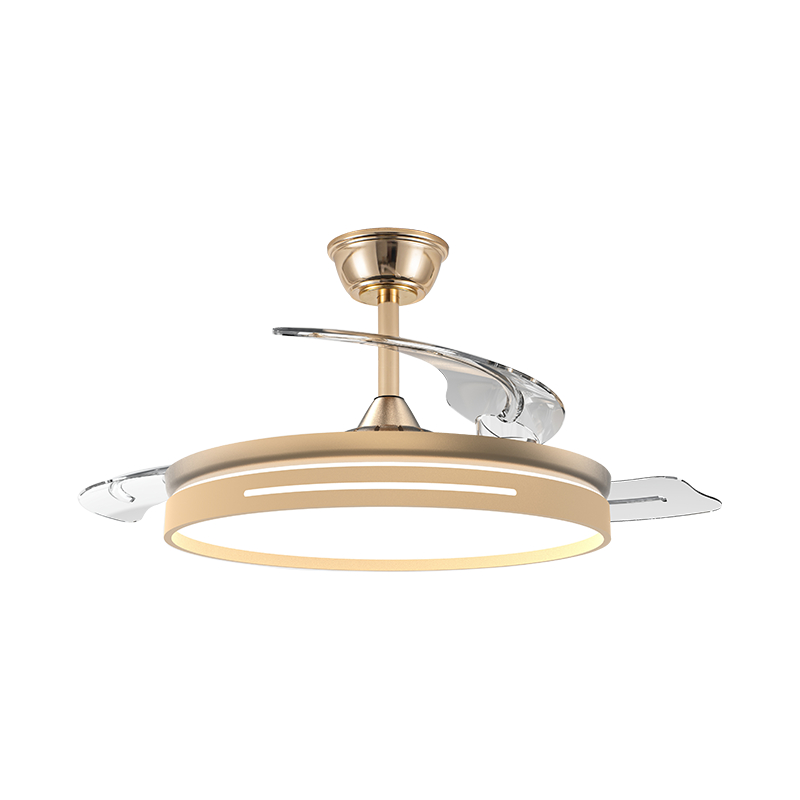 Ventilador de teto retrátil silencioso com lâminas invisíveis Ventilador de teto retrátil silencioso com lâminas invisíveis