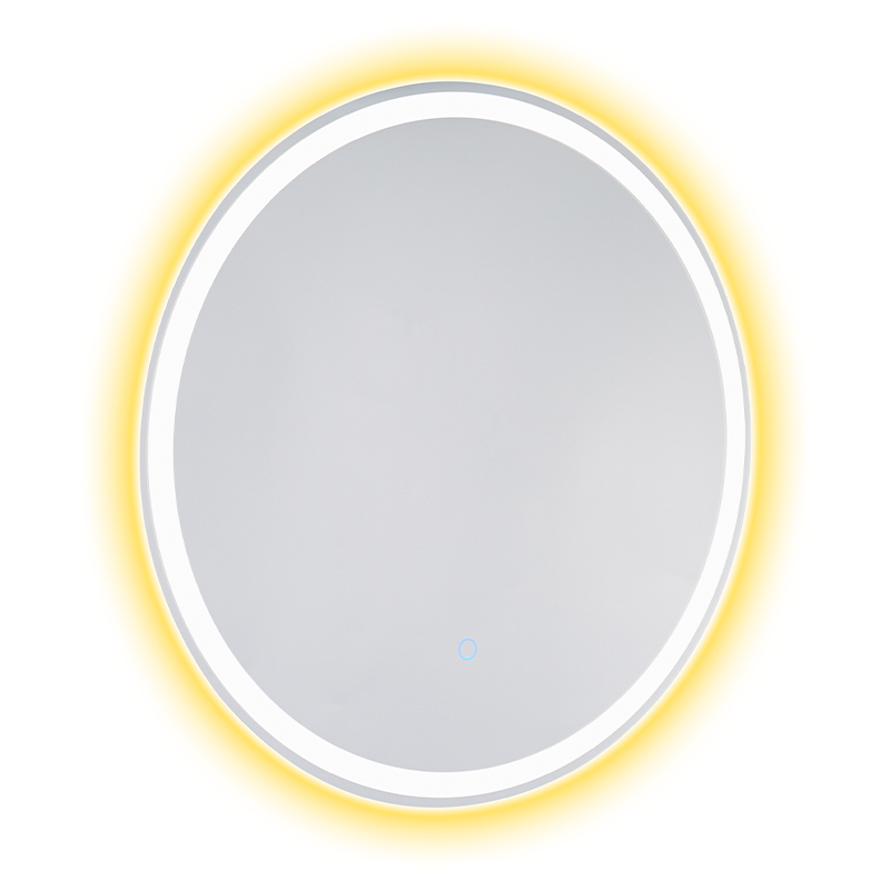Moldura de alumínio LED Espelho de banheiro retroiluminado com escurecimento inteligente e desembaçamento Moldura de alumínio LED Espelho de banheiro retroiluminado com escurecimento inteligente e desembaçamento