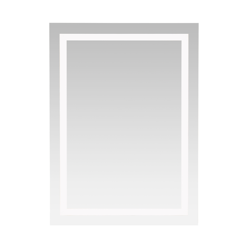 Moldura de alumínio LED Espelho de banheiro retroiluminado com escurecimento inteligente e desembaçamento Moldura de alumínio LED Espelho de banheiro retroiluminado com escurecimento inteligente e desembaçamento