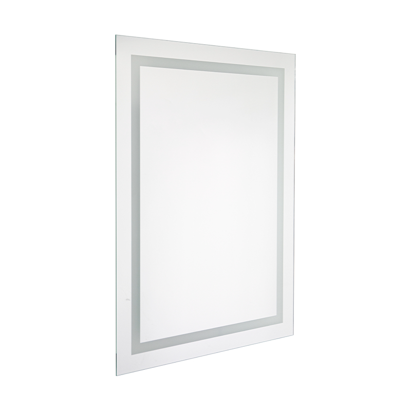 Moldura de alumínio LED Espelho de banheiro retroiluminado com escurecimento inteligente e desembaçamento Moldura de alumínio LED Espelho de banheiro retroiluminado com escurecimento inteligente e desembaçamento