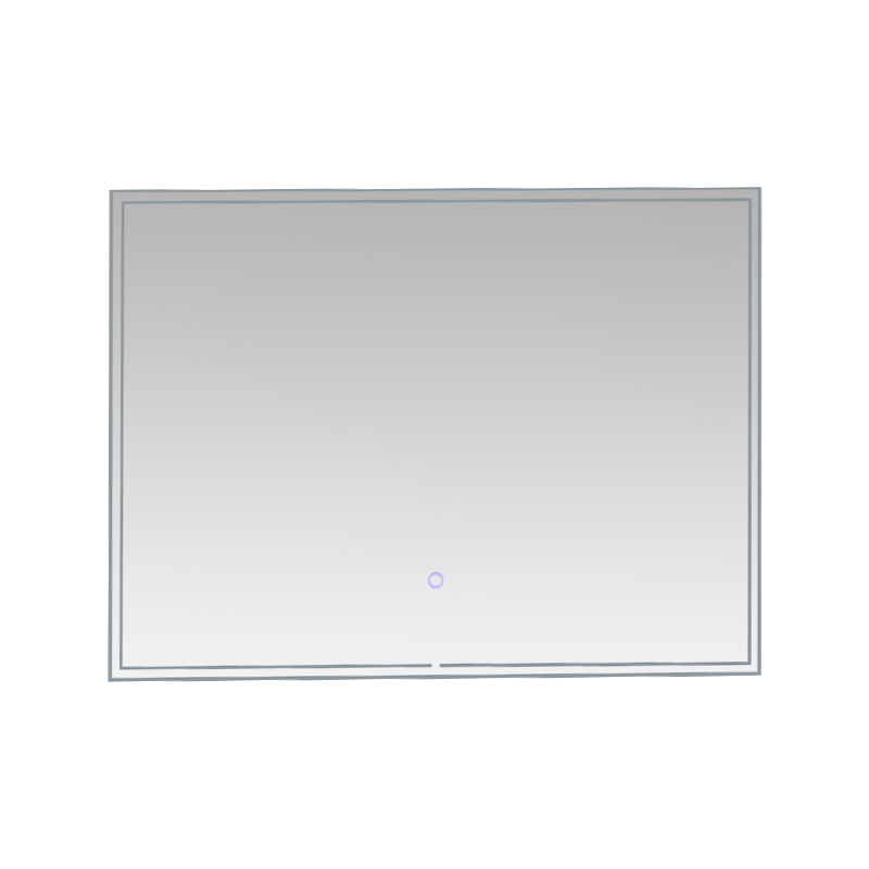 Moldura de alumínio LED Espelho de banheiro retroiluminado com escurecimento inteligente e desembaçamento Moldura de alumínio LED Espelho de banheiro retroiluminado com escurecimento inteligente e desembaçamento