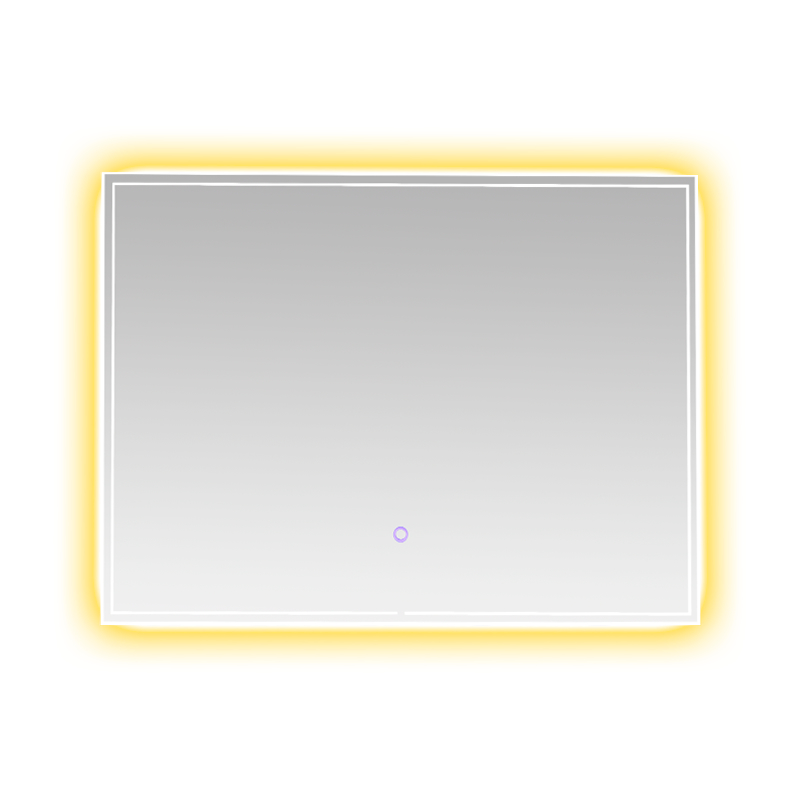 Moldura de alumínio LED Espelho de banheiro retroiluminado com escurecimento inteligente e desembaçamento Moldura de alumínio LED Espelho de banheiro retroiluminado com escurecimento inteligente e desembaçamento